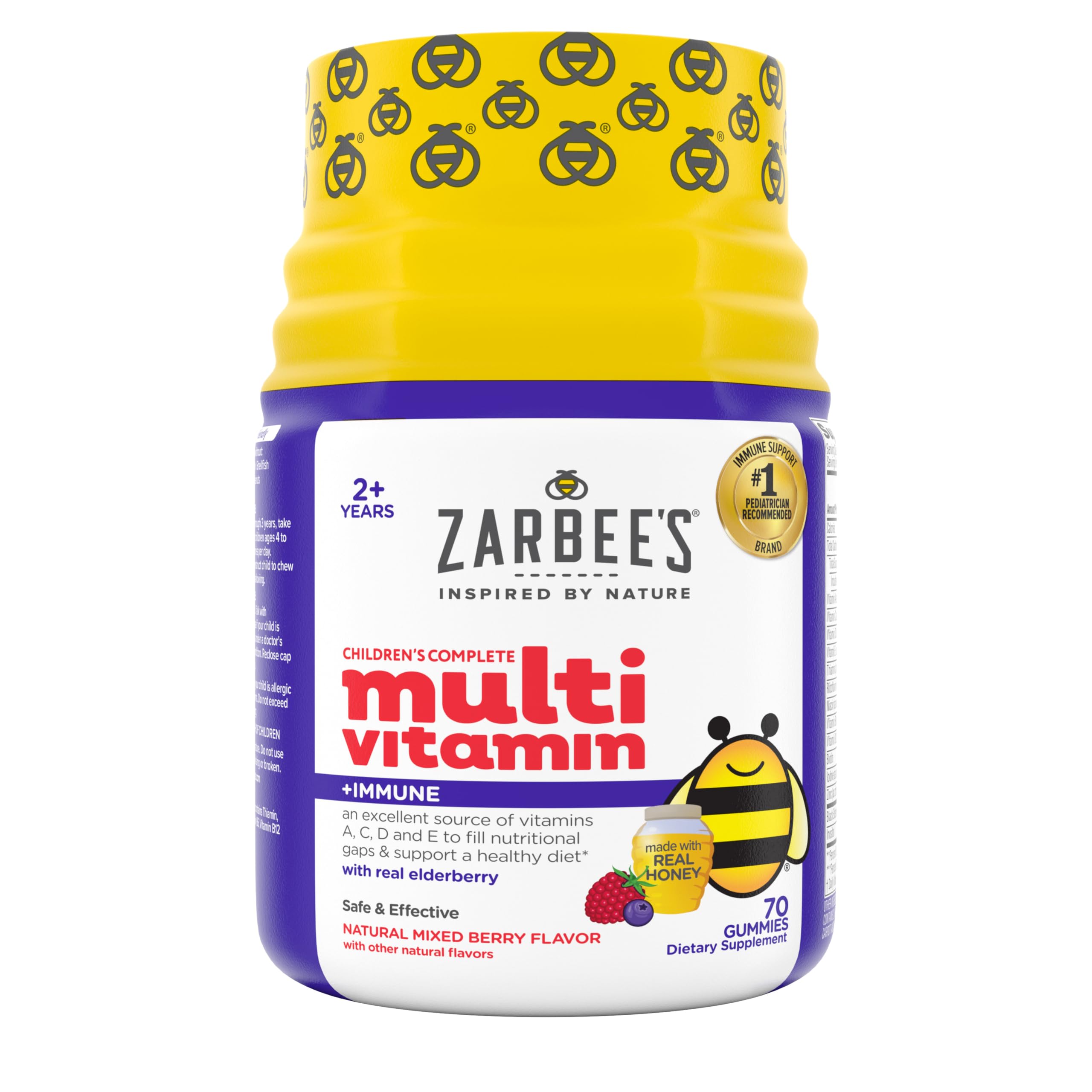 Zarbee's Complete Kids Multivitamin Gummies | Immune Support

