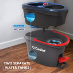 O-Cedar RinseClean Spin Mop & Bucket System | Clean Water Floors

