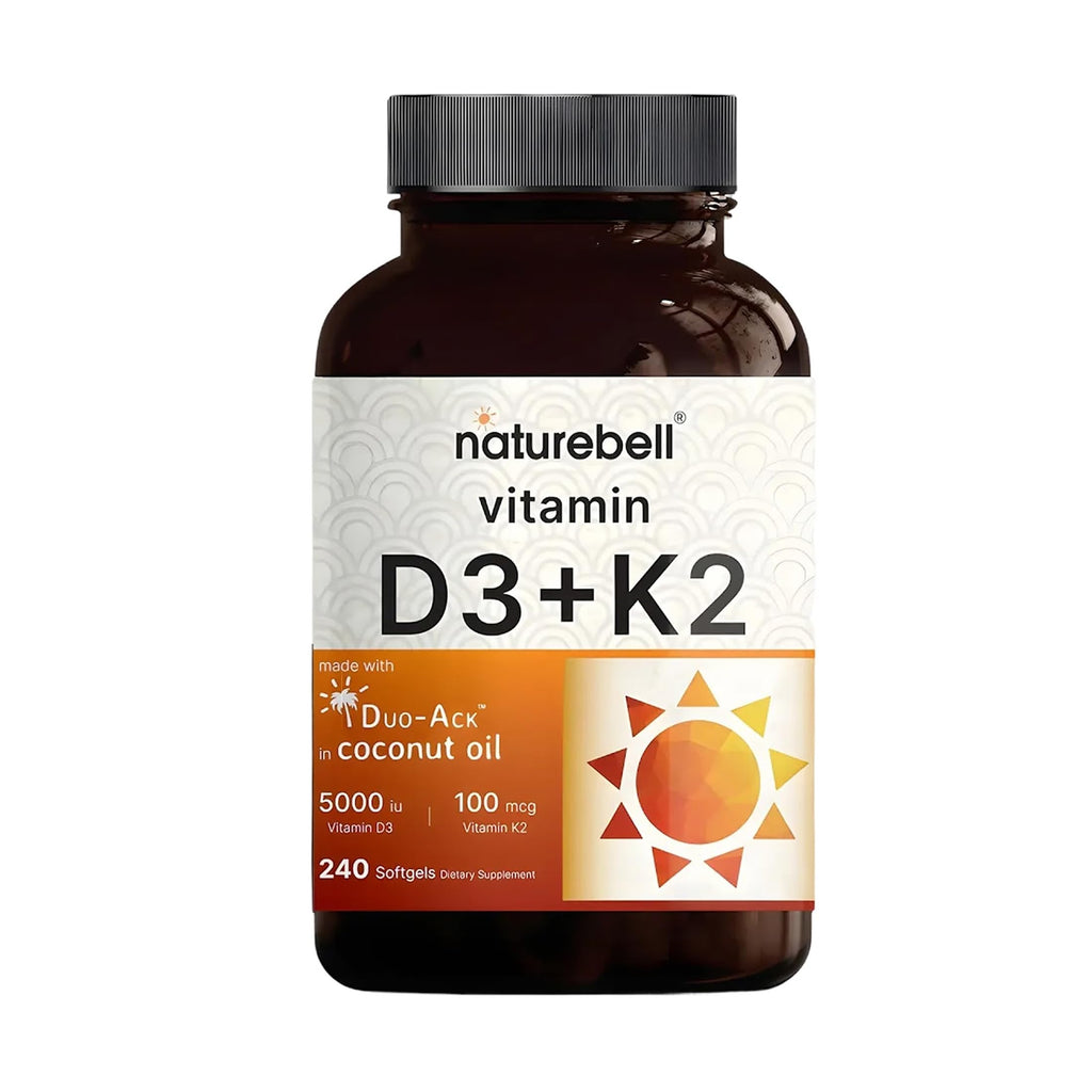 NatureBell Vitamin D3 K2 Supplement for Bone Health

