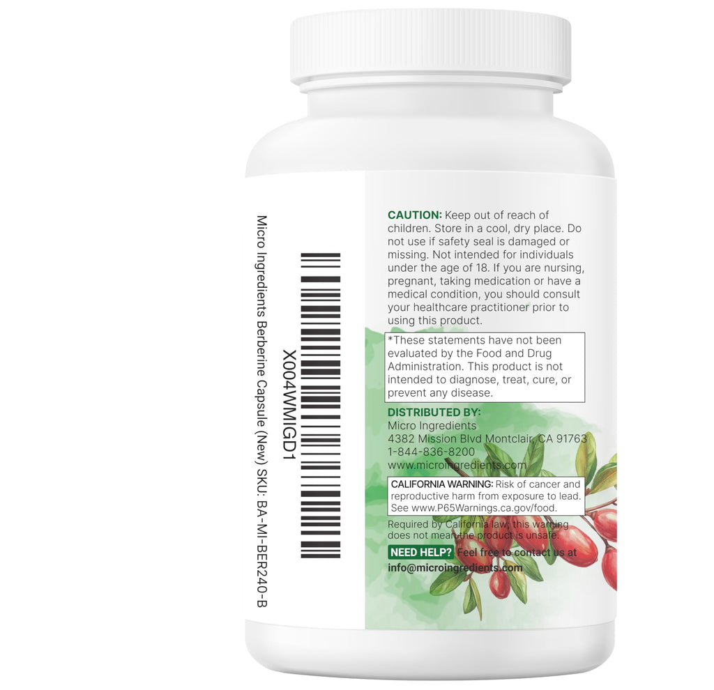 Micro Ingredients Berberine with Ceylon Cinnamon & Turmeric

