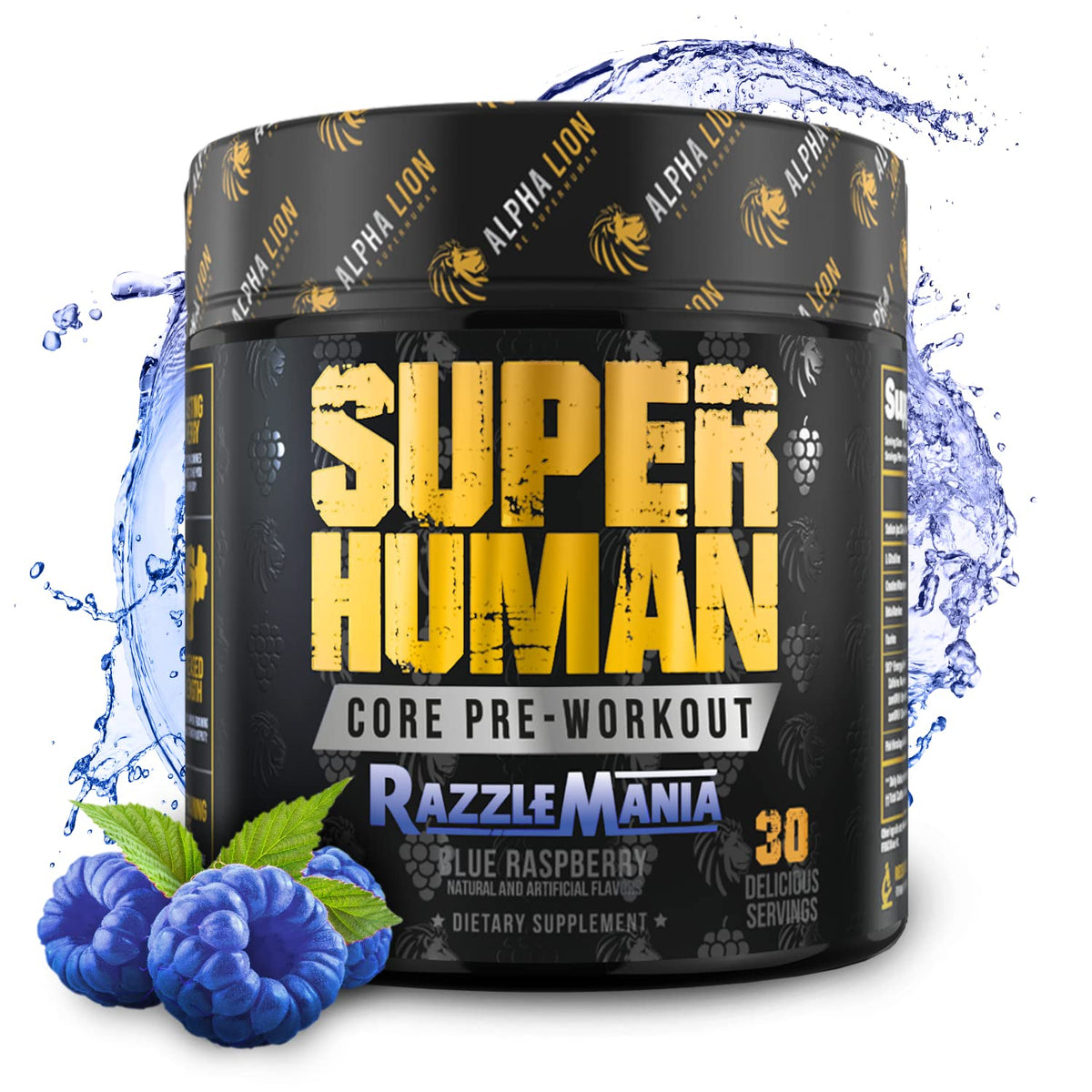 Alpha Lion Core Pre-Workout Powder with Creatine, Beta-Alanine, L-Citrulline & Caffeine