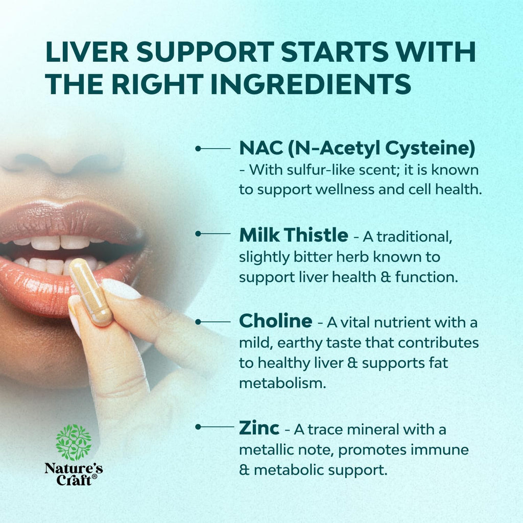 NAC Liver Support Supplement with Milk Thistle - Detox

