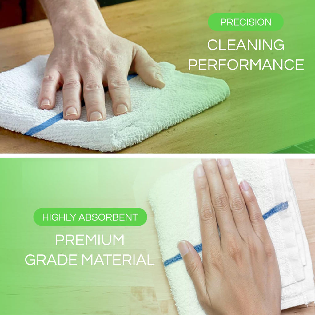 Towels N More 100% Cotton Bar Mop Towels High Absorbency

