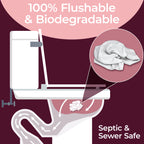 BOOTY WIPES Feminine Flushable Wipes with Aloe and Vitamin E

