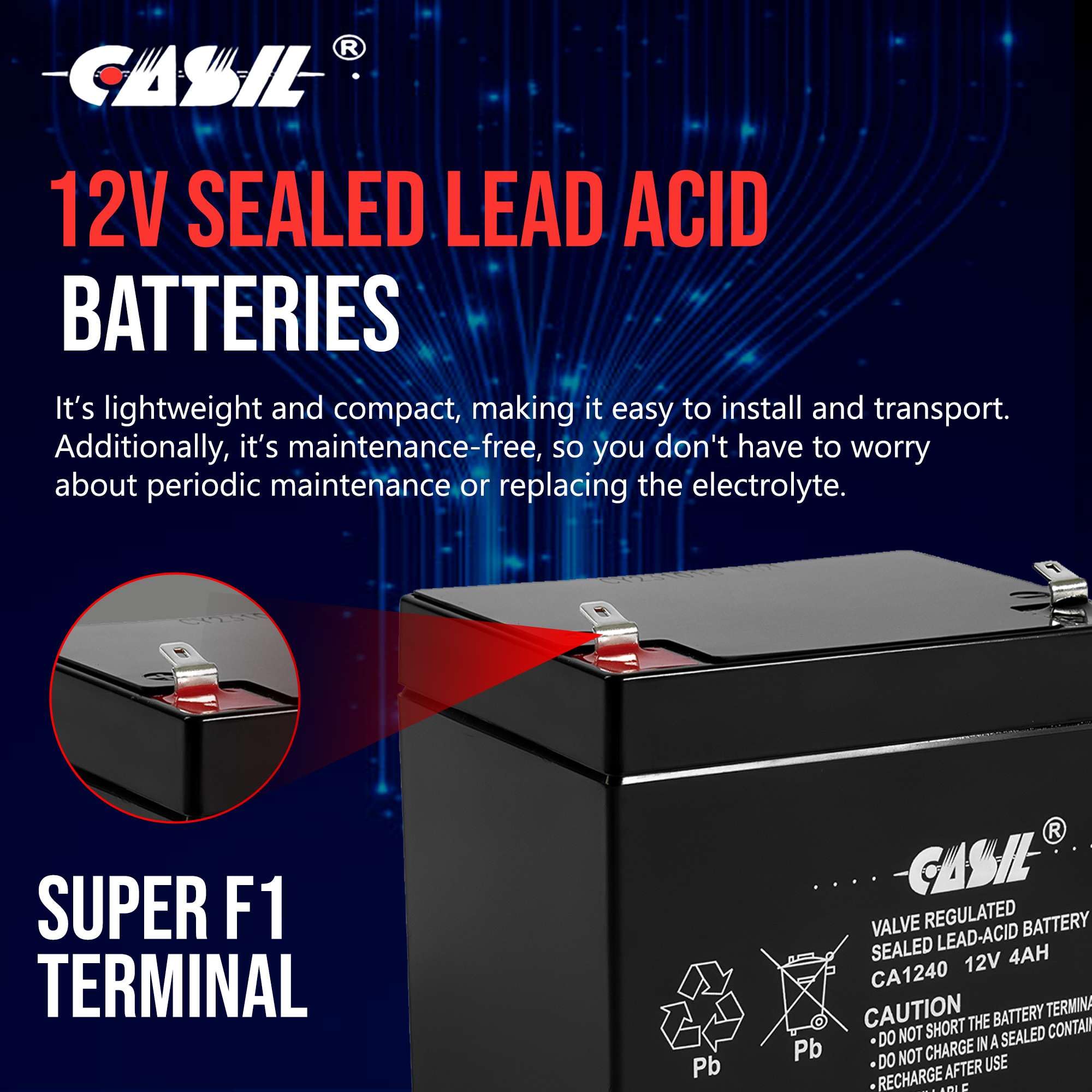 Casil Alarm Battery for Security Systems | Reliable Power

