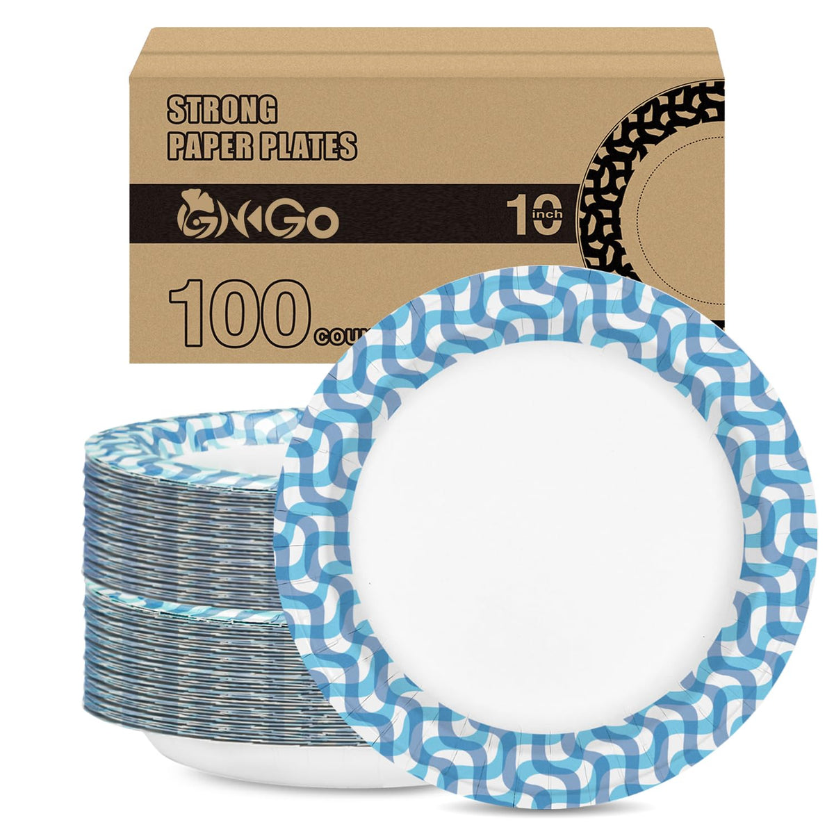 Ginkgo Paper Plates - Disposable Dinnerware for Gatherings