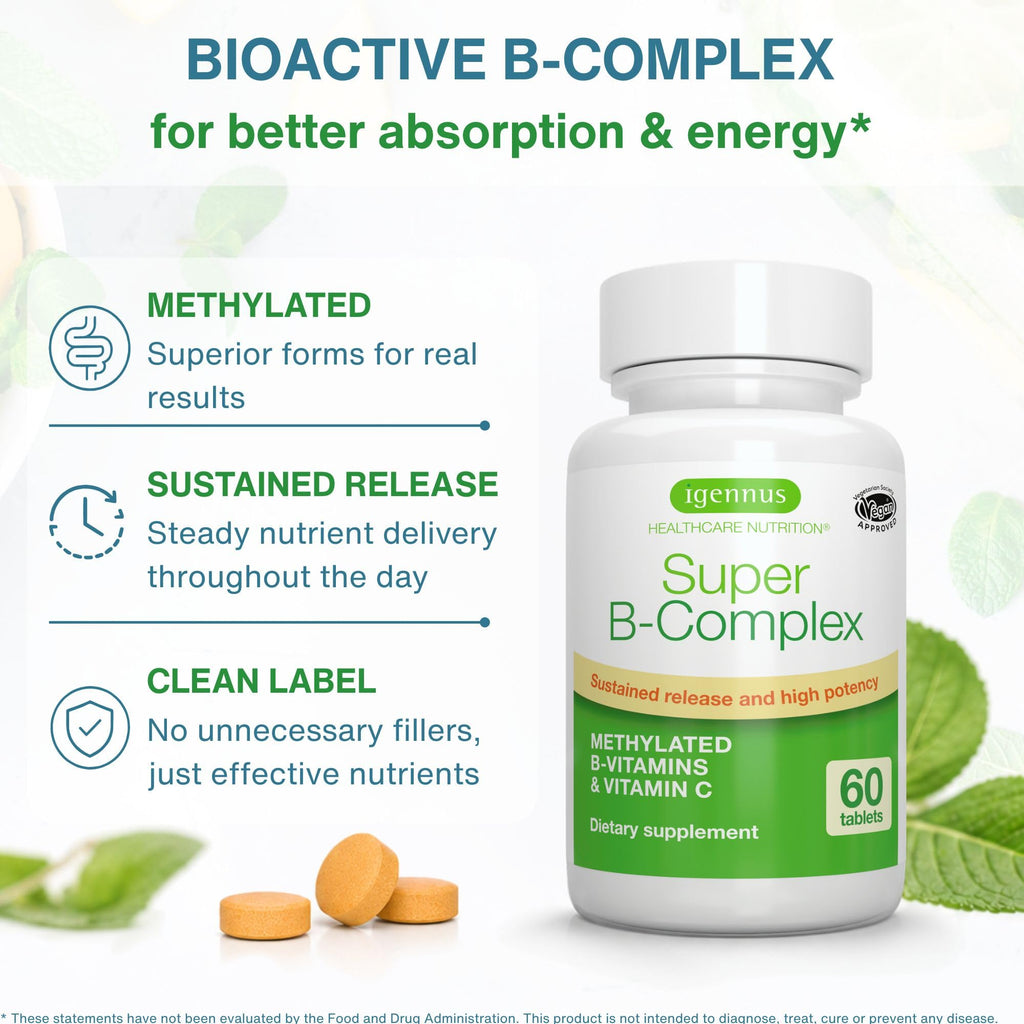 Igennus High Absorption Super B-Complex|Bioactive B Vitamins


