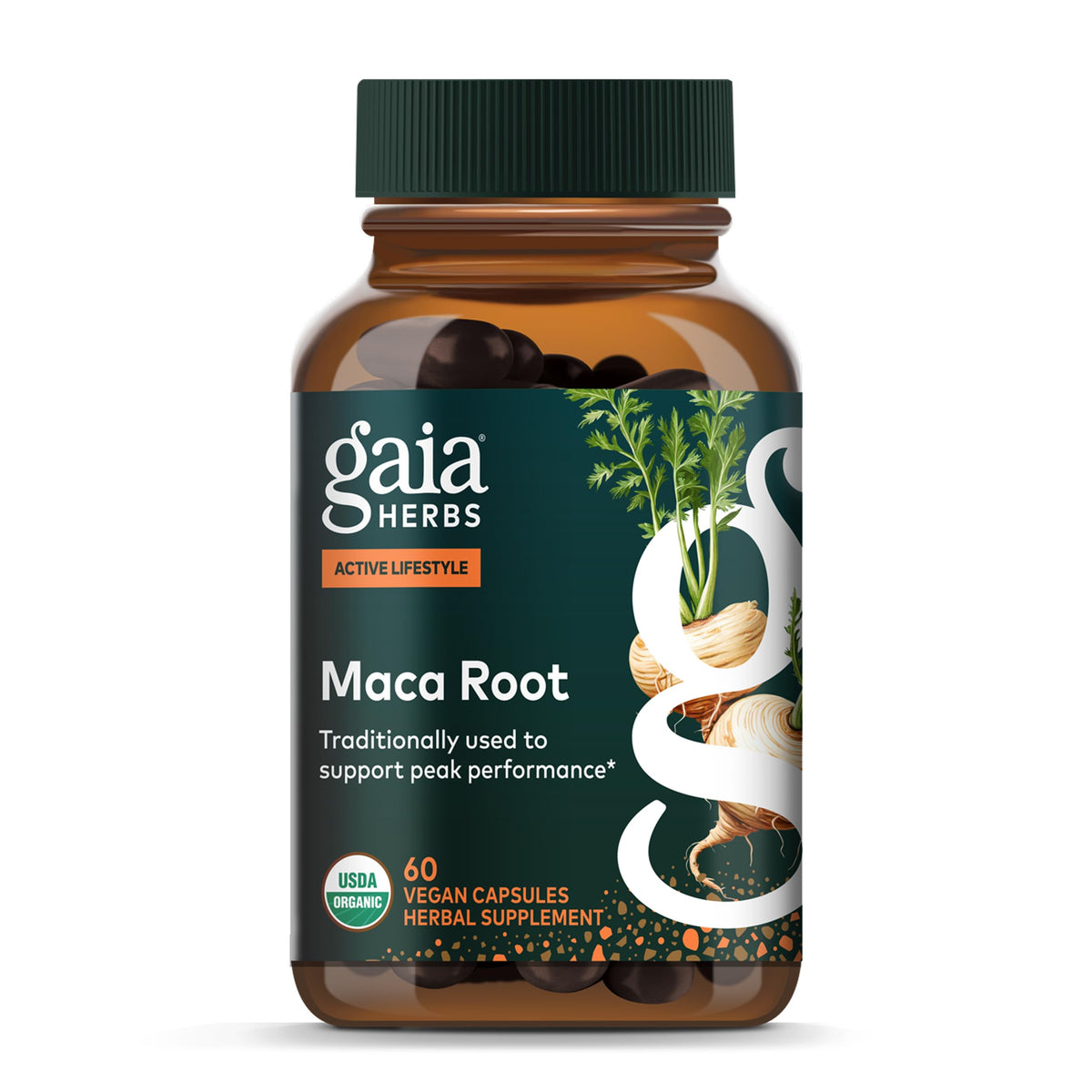 Gaia Herbs Maca Root Caffeine-Free Energy Support