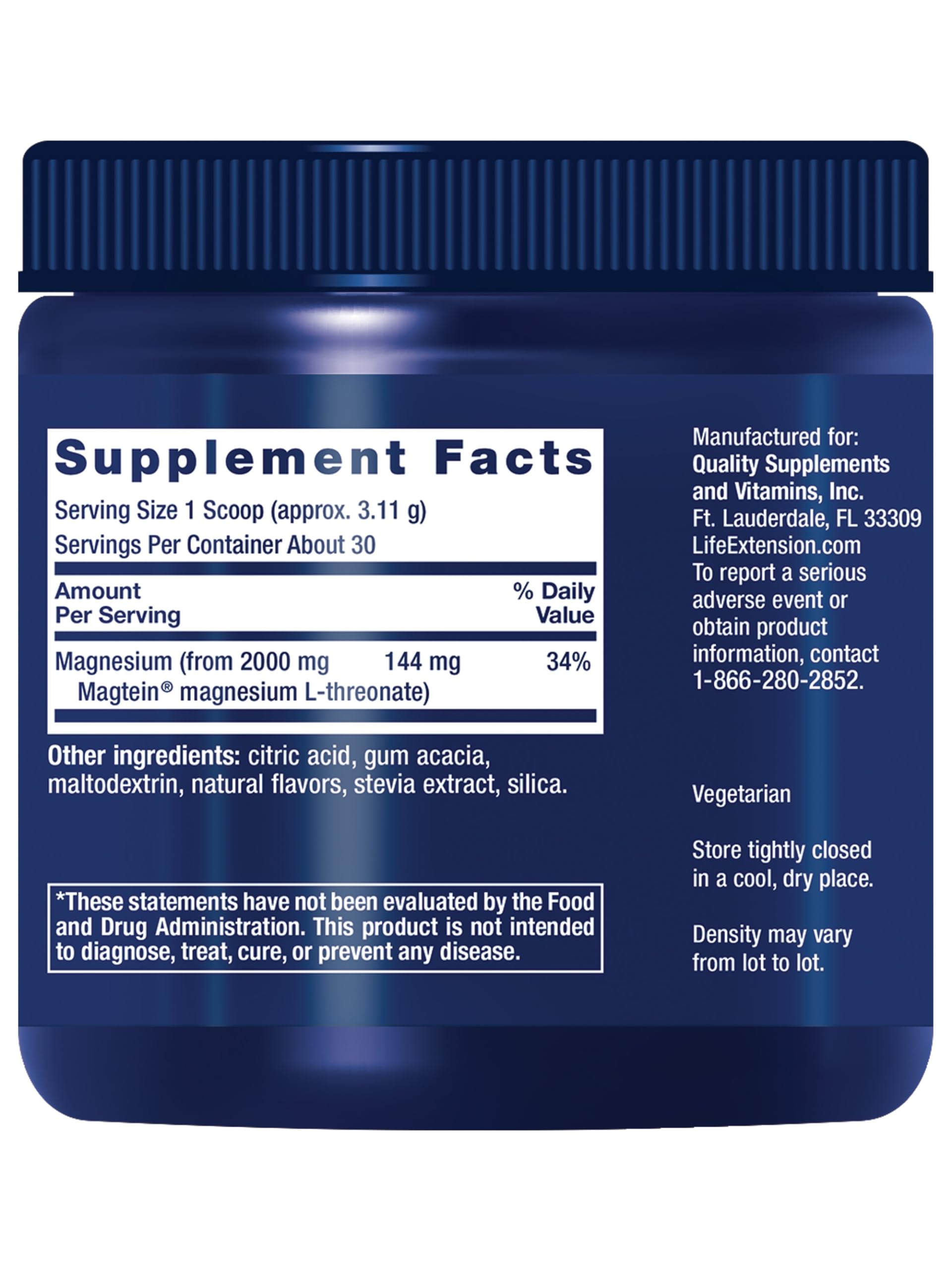 Life Extension Neuro-Mag L-Threonate Powder | Brain Support

