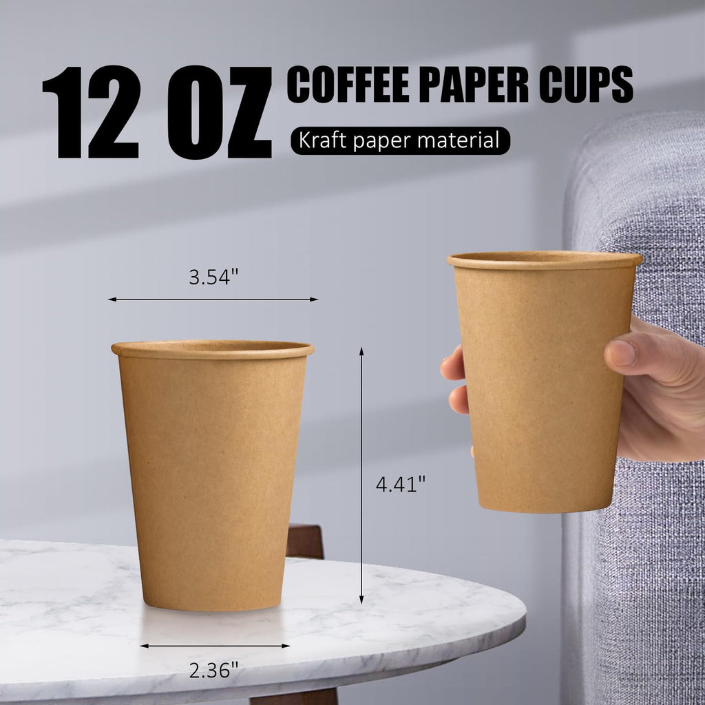 Clawsoff Disposable Paper Cups for Hot and Cold Beverages

