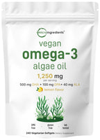 Micro Ingredients Vegan Omega-3 Algae Oil Supplement

