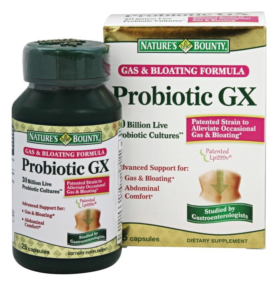 Nature's Bounty Probiotic GX Dietary Supplement for Digestive Health
