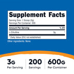 Nutricost L-Citrulline Base Powder - Pure & Gluten Free

