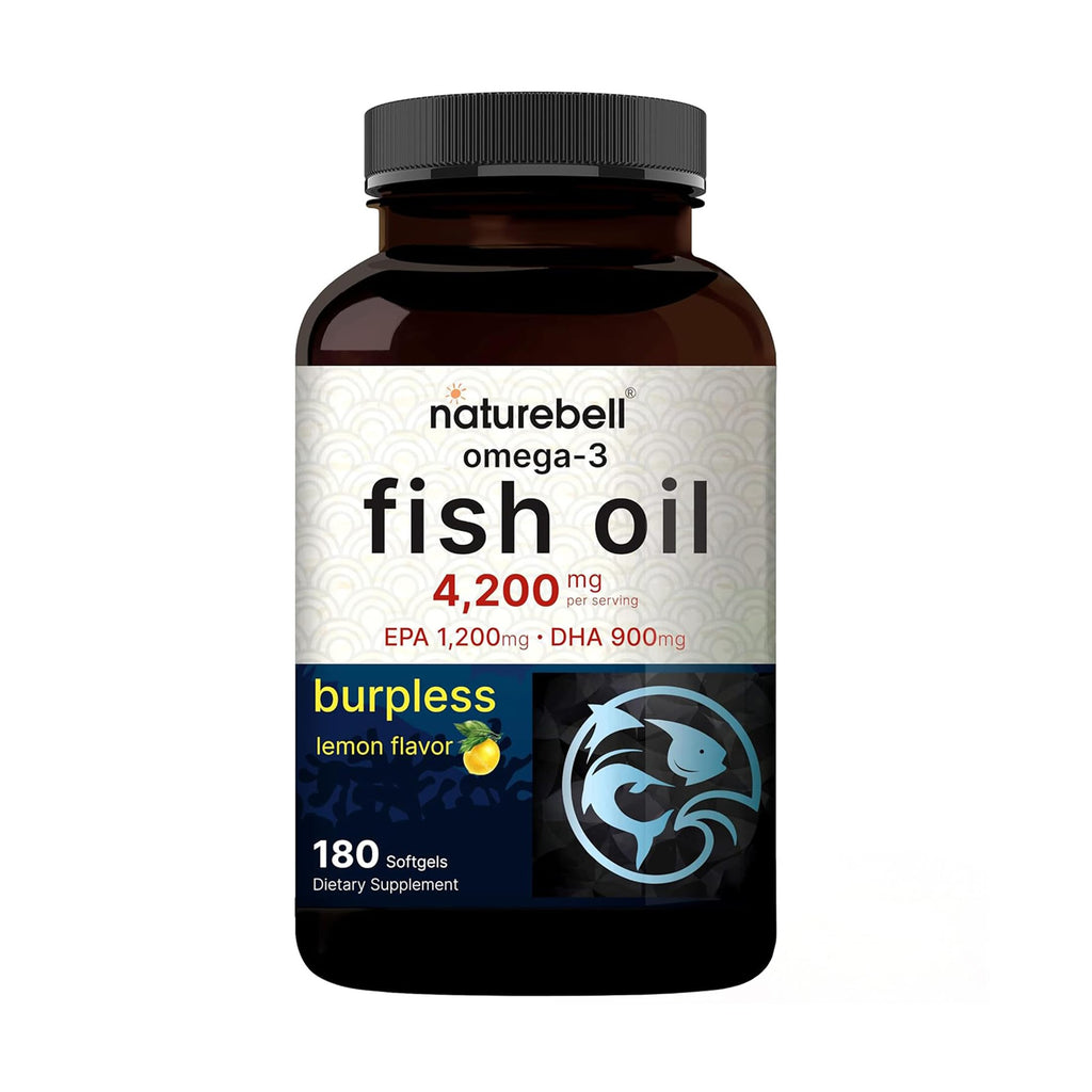 NatureBell Omega-3 Fish Oil for Heart & Brain Health

