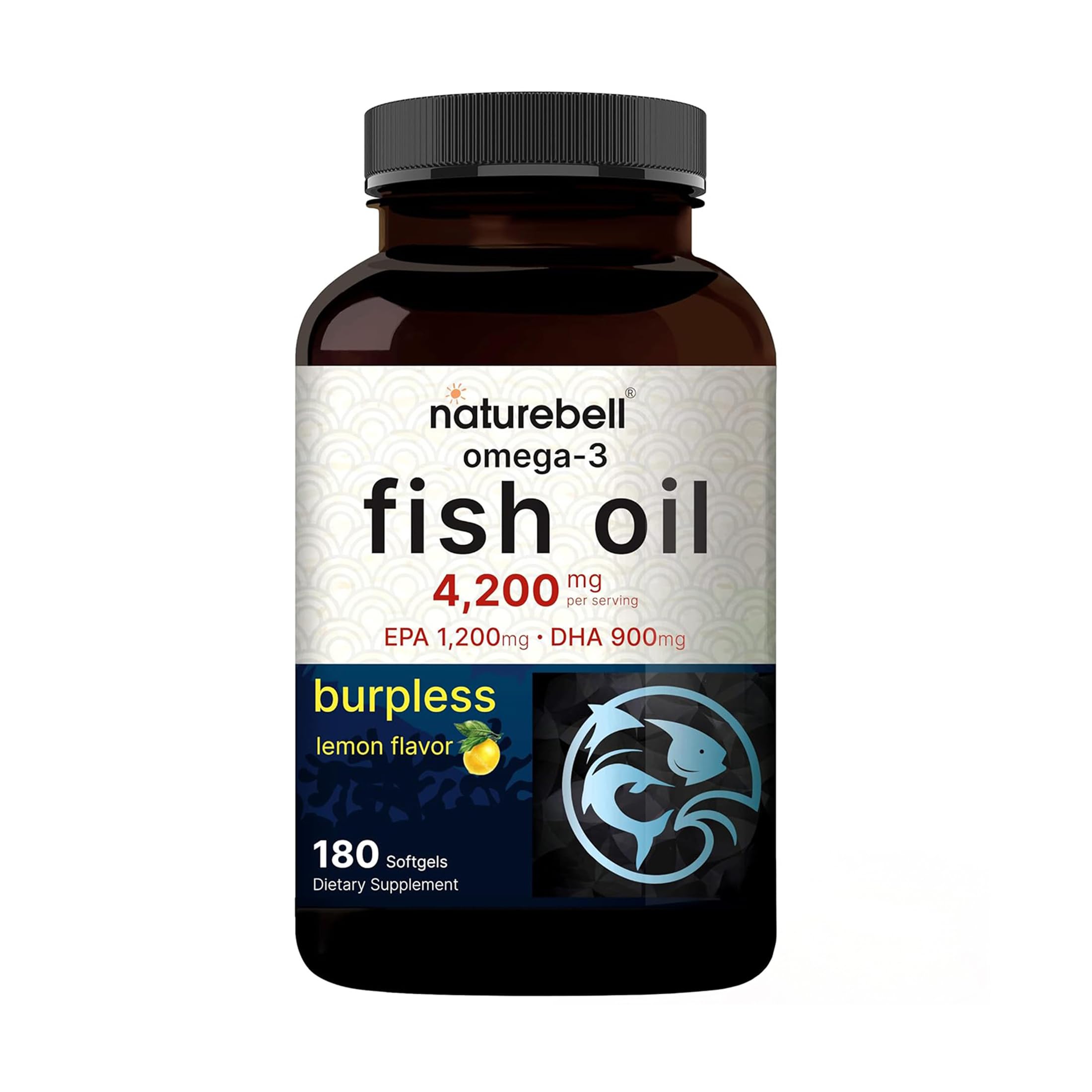 NatureBell Omega-3 Fish Oil for Heart & Brain Health

