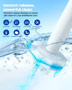 Clorox Toilet Brush Refills with Snap-On Wand

