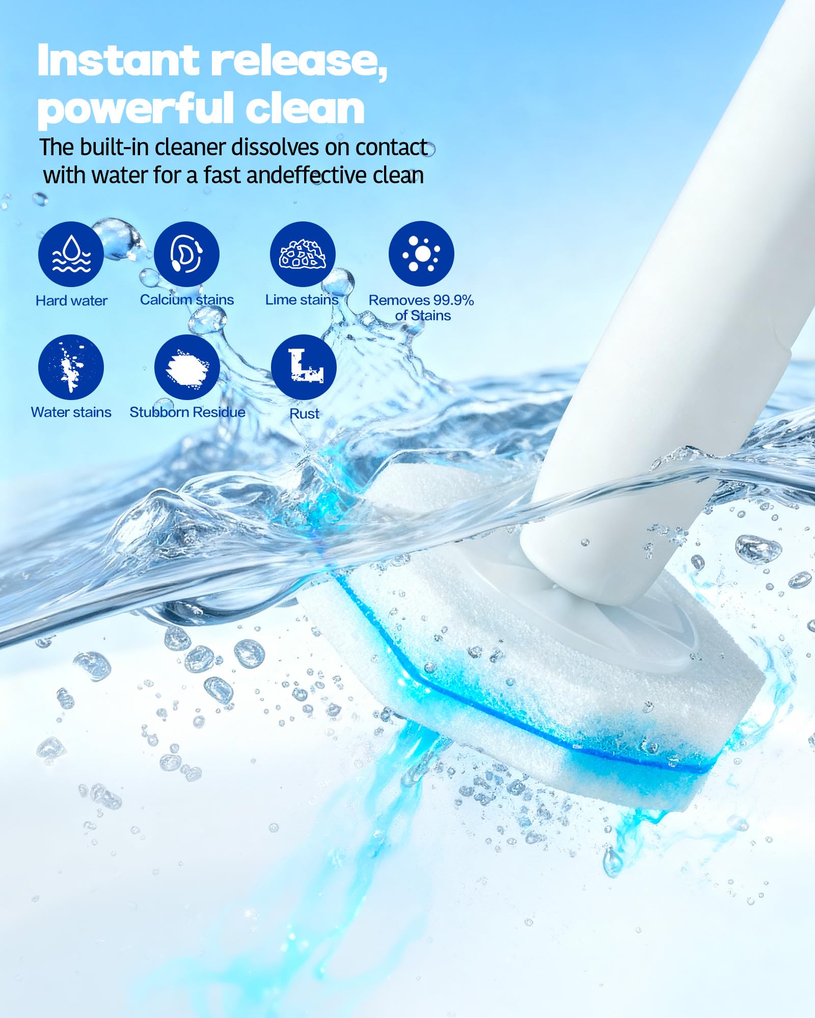 Clorox Toilet Brush Refills with Snap-On Wand

