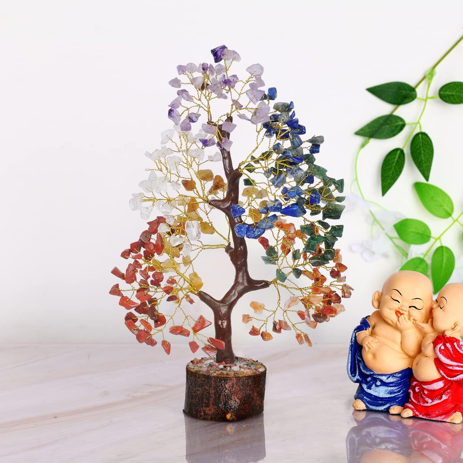YATSKIA Crystal Tree Sculpture - Handcrafted Decor

