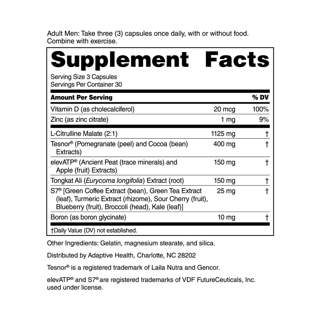Nugenix Total-T2 Testosterone Booster & Nitric Oxide for Men

