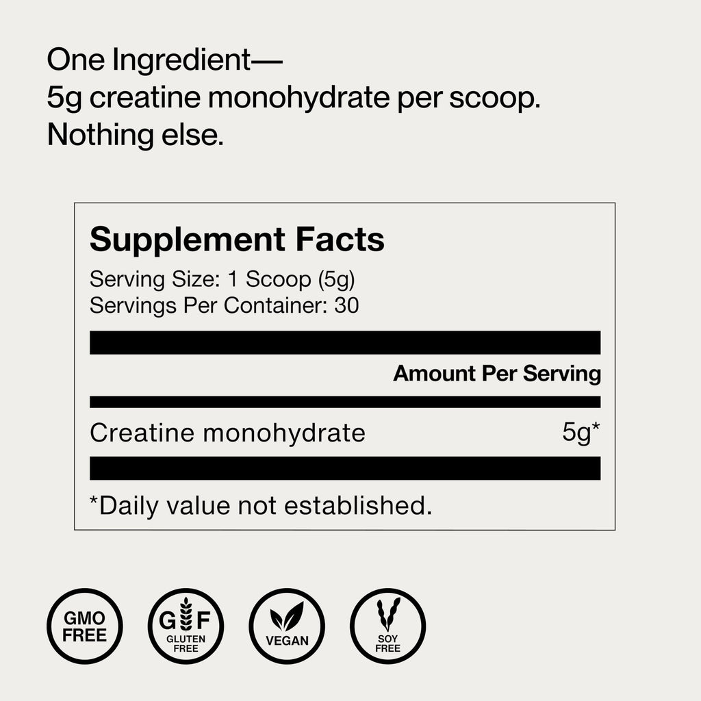 Momentous Creatine Monohydrate Powder NSF Certified

