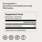 Momentous Creatine Monohydrate Powder NSF Certified

