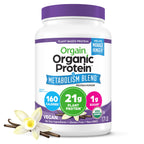 Orgain Organic Protein + Metabolism Blend Powder - Plant-Based Protein