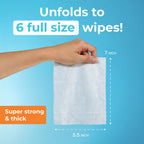 Impossibly Compact Travel Flushable Wipes – Hypoallergenic

