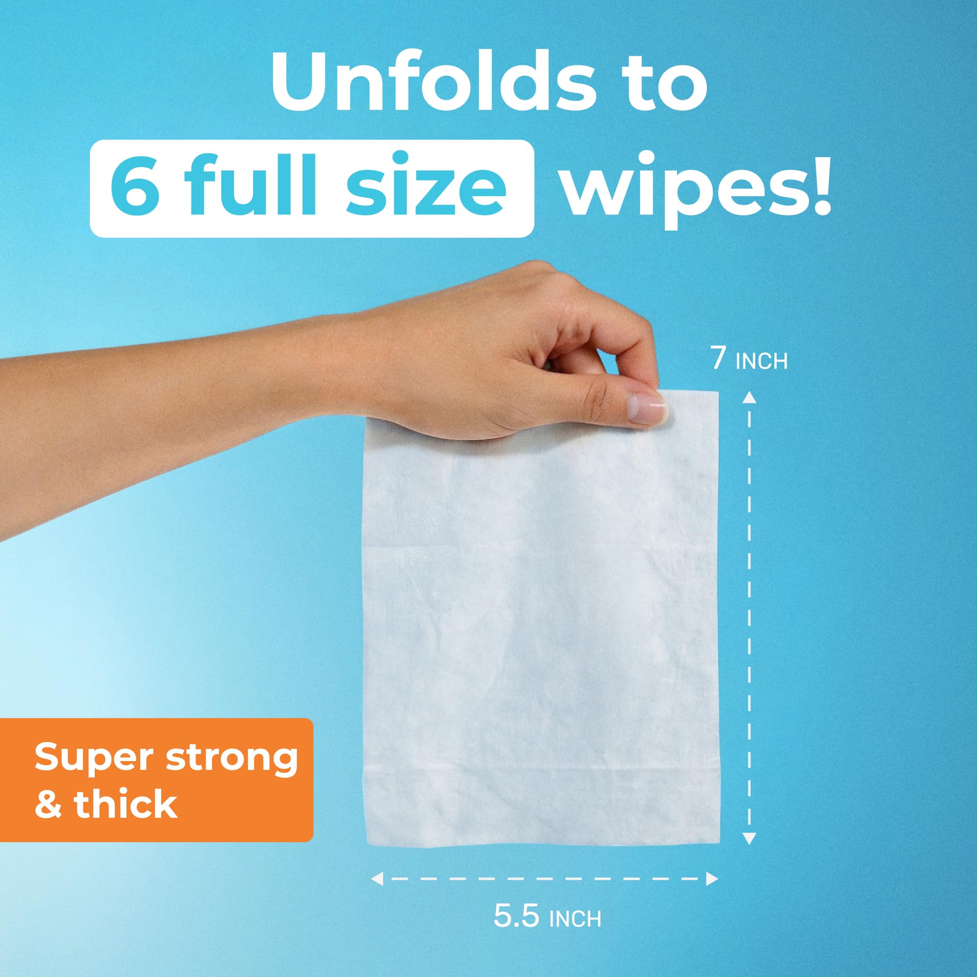 Impossibly Compact Travel Flushable Wipes – Hypoallergenic

