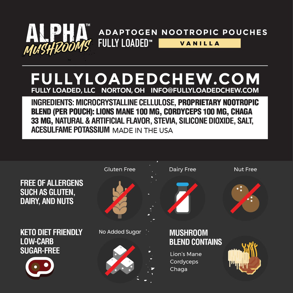 Fully Loaded Alpha Mushrooms Adaptogen Nootropic

