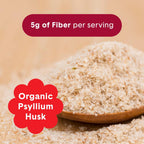 Bellway Organic Psyllium Fiber Powder - Prebiotic Sugar Free

