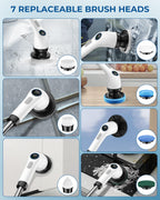 Electric Spin Scrubber with Rechargeable Battery

