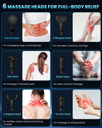 CAMEFER Deep Tissue Massage Gun – Handheld Percussion

