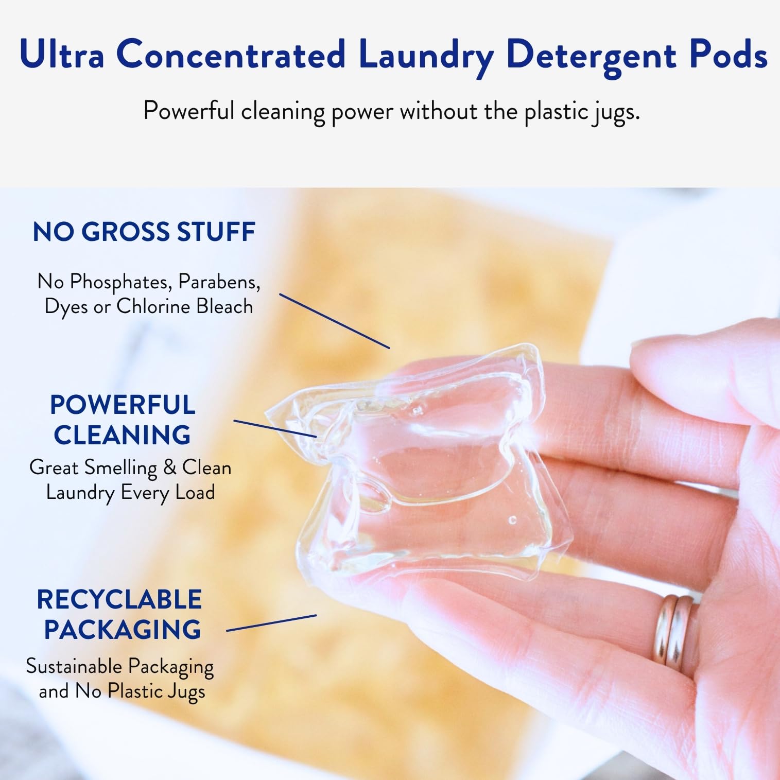 Laundry Detergent Pods by The Clean People - Hypoallergenic

