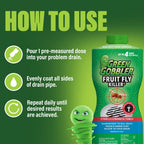 Green Gobbler Fruit Fly Killer+ Gel for Drains | Kills Flies

