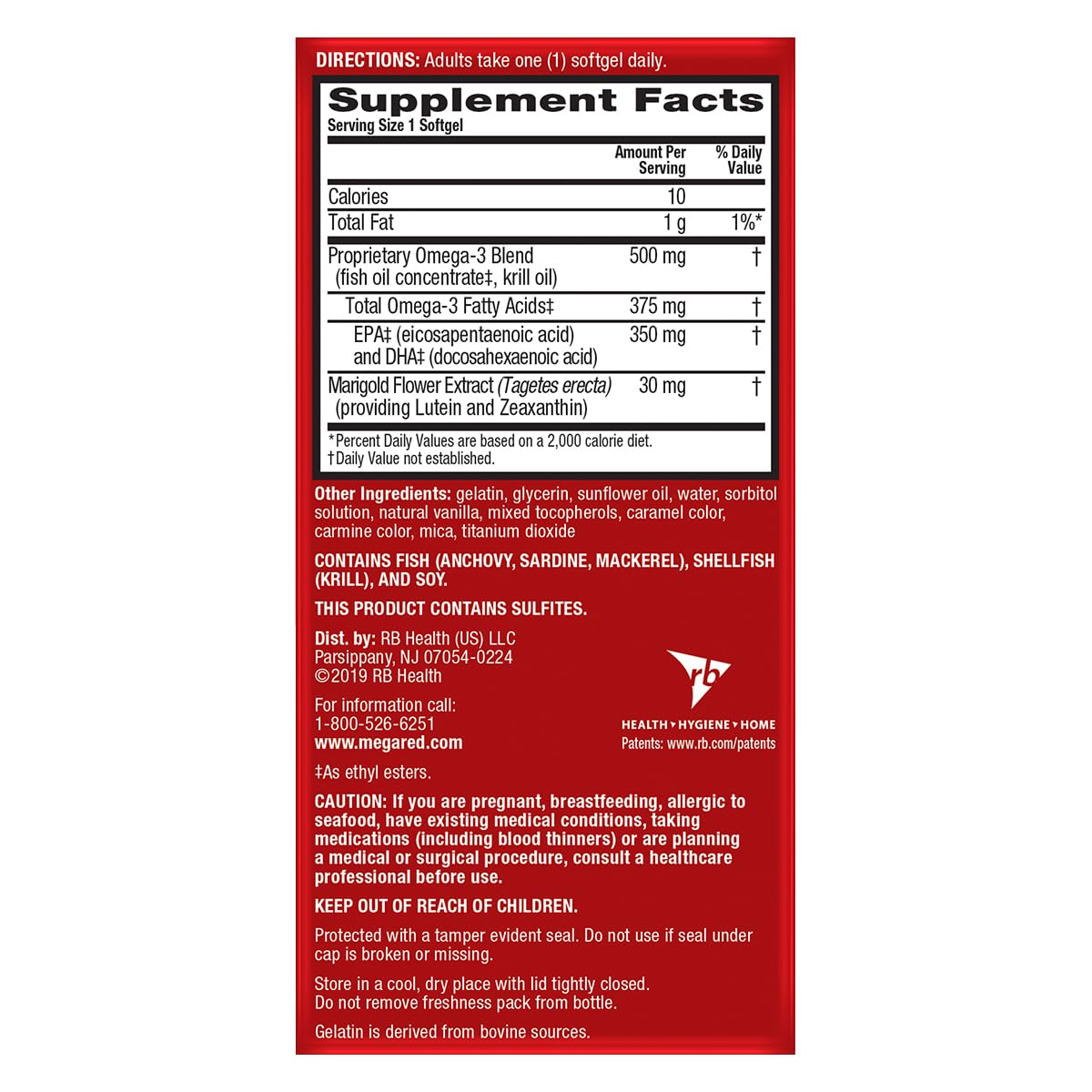 MegaRed Omega-3 Total Body + Refresh Softgels

