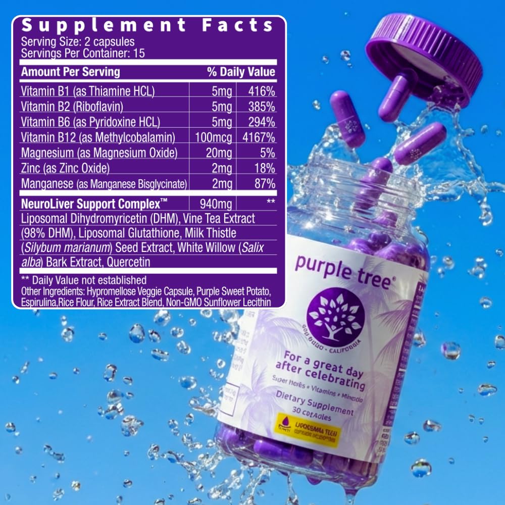 Purple Tree Liver Support Post-Drink Supplement

