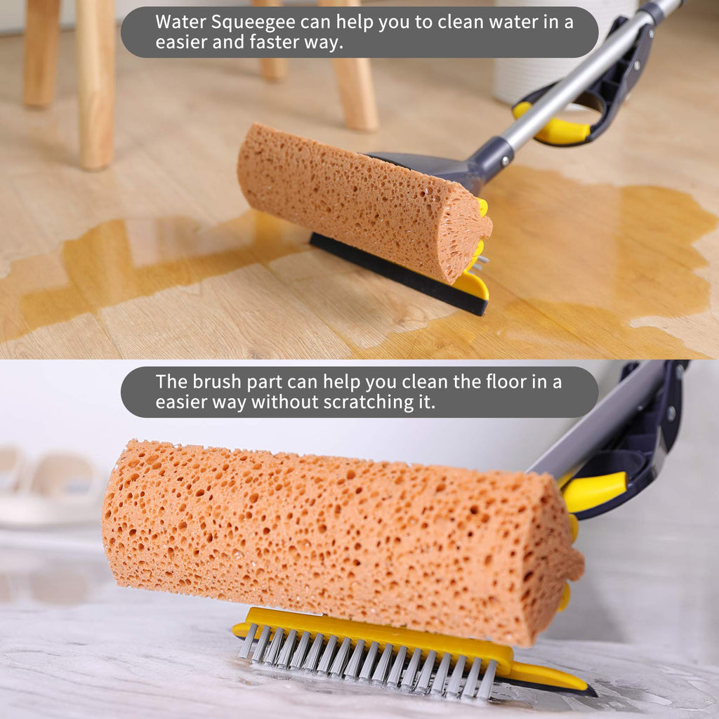 Yocada Sponge Mop for Tile Floor Cleaning | Honeycomb Sponge

