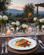 bUCLA Disposable Dinner Plates - Premium Plastic Tableware

