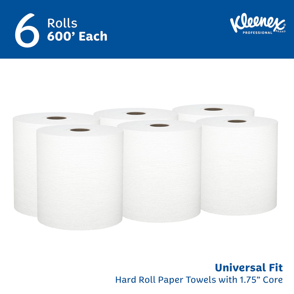 Kleenex Universal Hard Roll Paper Towels - Premium Absorbency Pockets

