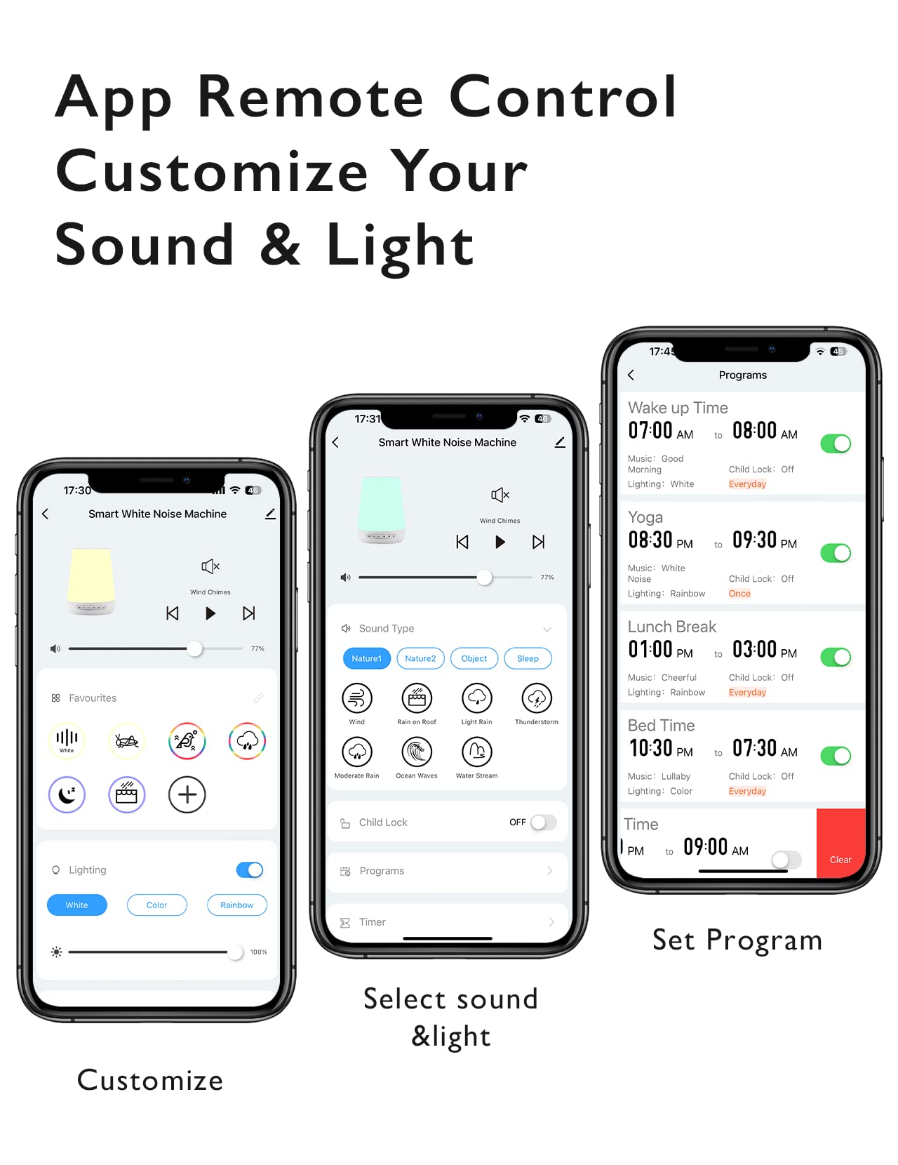 Momcozy Baby Sound Machine with Night Light and App Control

