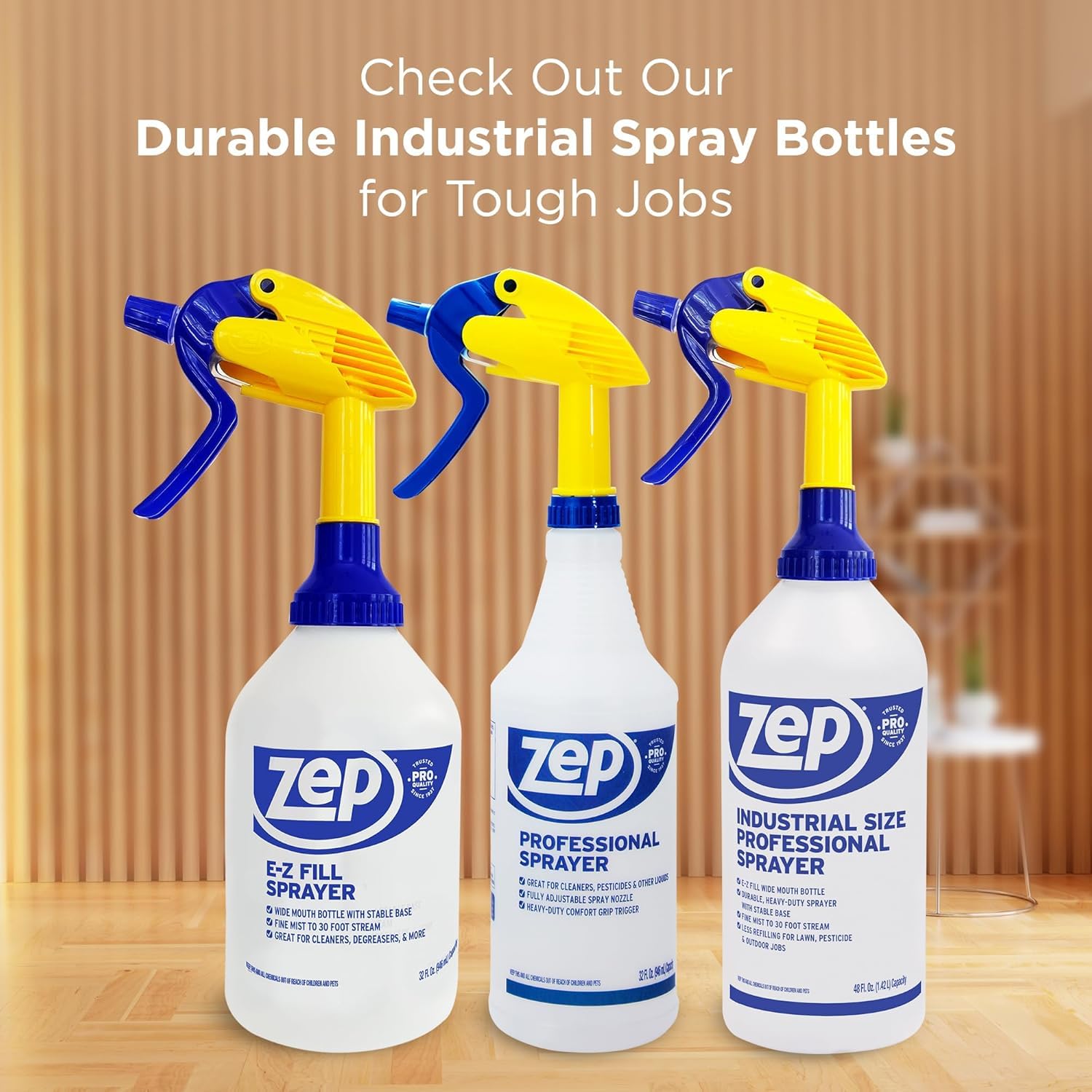 Zep Professional Sprayer Bottle with Adjustable Nozzle

