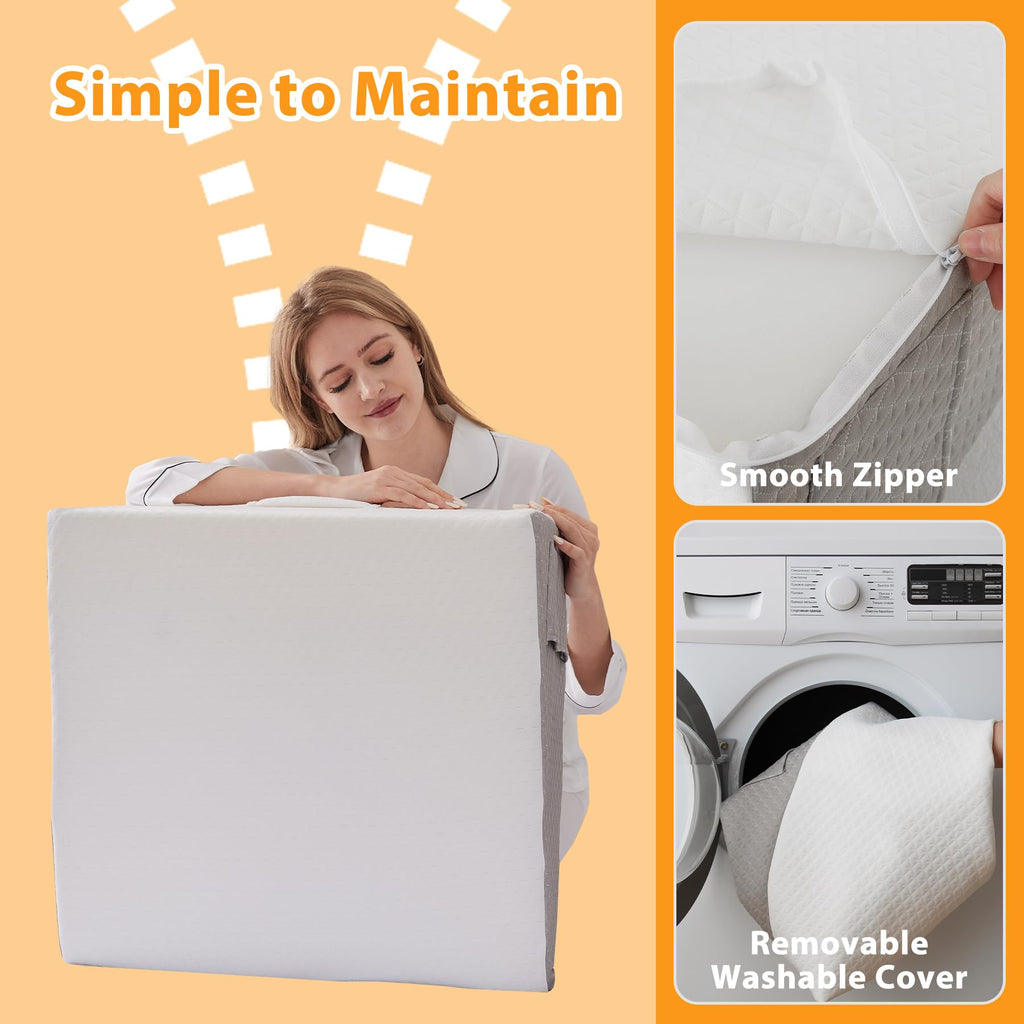 Wedge Pillow by Ruqmuis for Sleep Support | Acid Reflux

