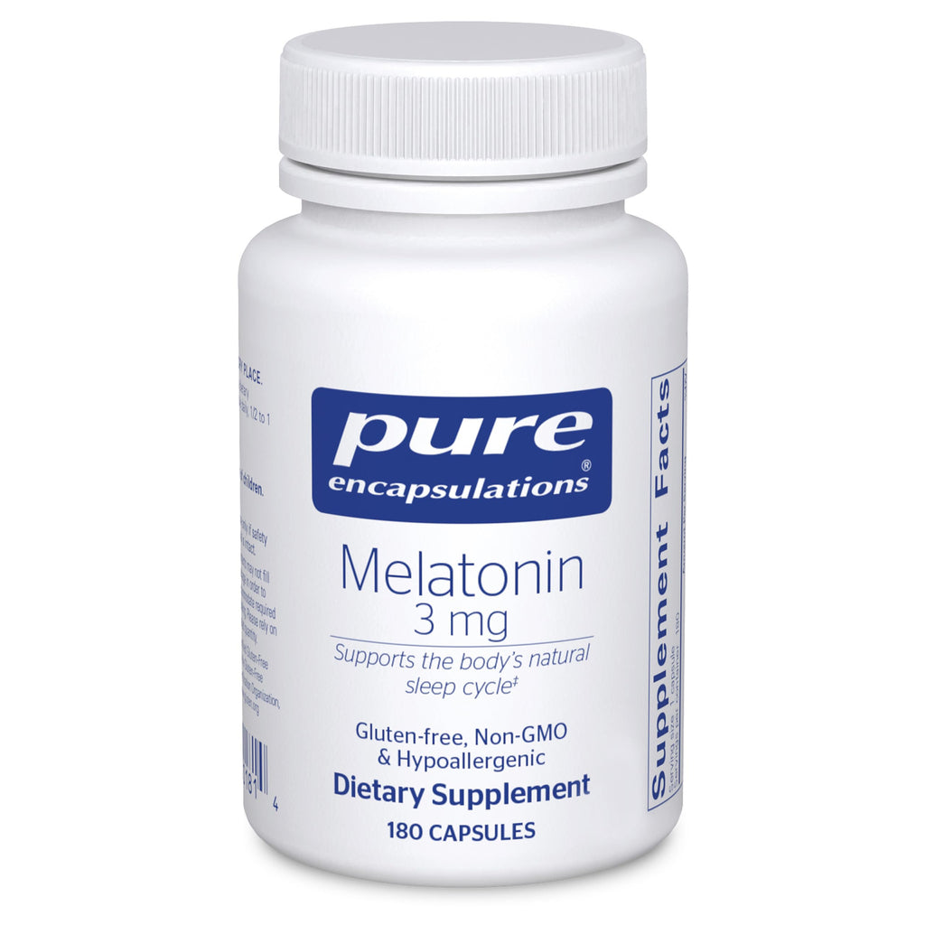 Pure Encapsulations Melatonin 3 mg Sleep Support

