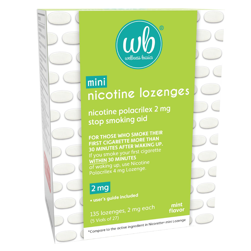 Wellness Basics Nicotine Lozenges Stop Smoking Aid

