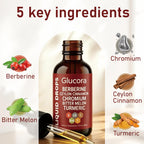 Glucora Berberina Liquida Drops | Botanical Supplement

