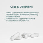 pH-D Boric Acid Suppositories for Feminine Health


