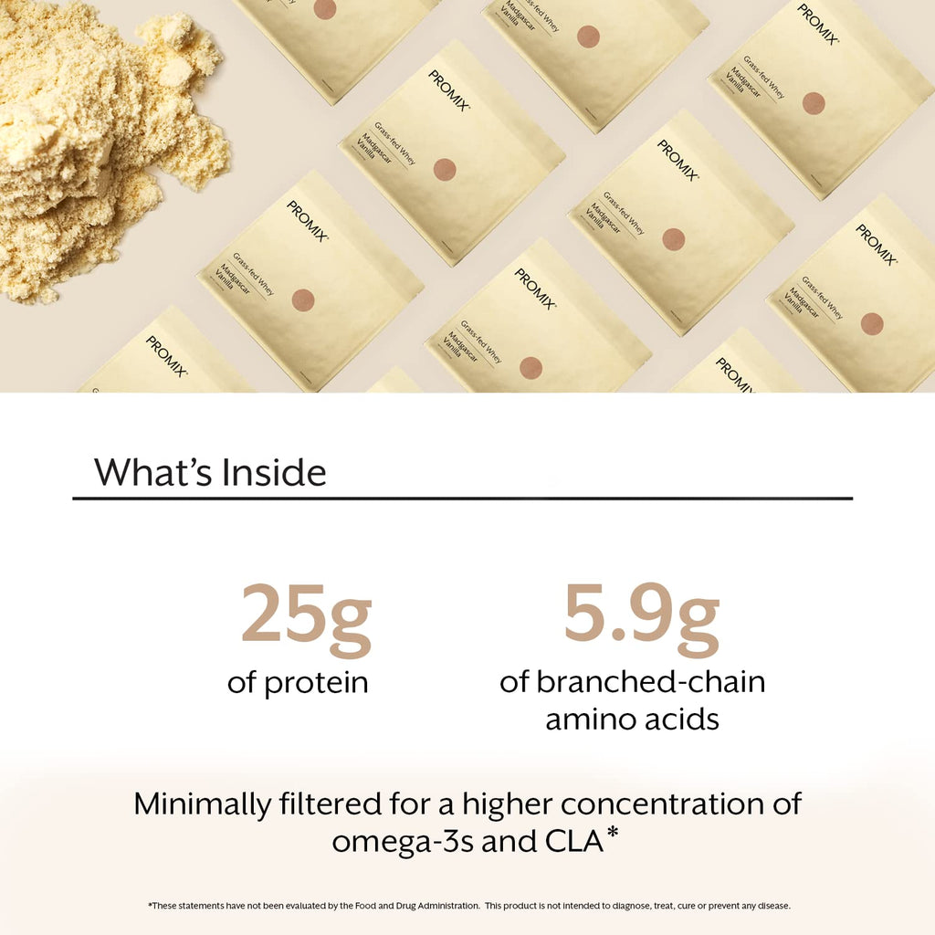 Promix Nutrition Whey Protein Powder Grass-Fed Gluten-Free

