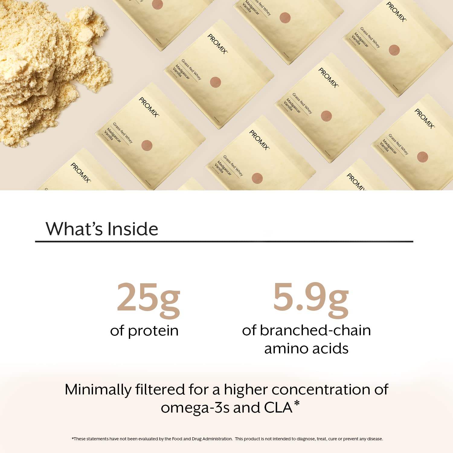 Promix Nutrition Whey Protein Powder Grass-Fed Gluten-Free

