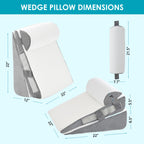 WGAKCED Wedge Pillow Set for Sleep and Recovery

