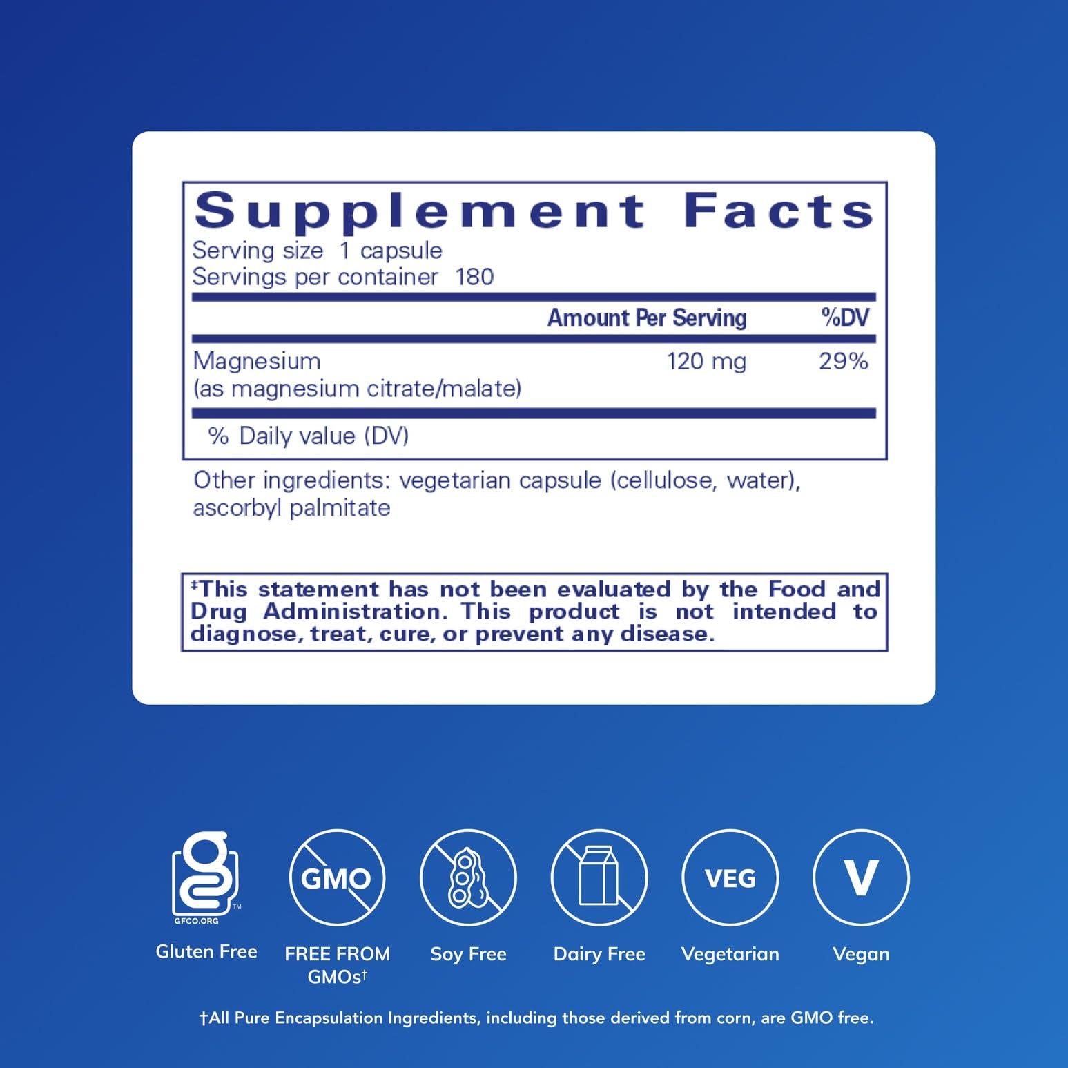 Pure Encapsulations Magnesium Citrate Malate – Supplement

